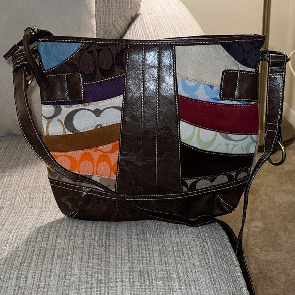 Coach Multicolor Patchwork Crossbody Bag - Picture 5 of 7
